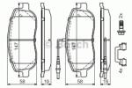 Bosch Set placute frana, frana disc FIAT SCUDO combinato (220P) (1996 - 2006) BOSCH 0 986 494 615