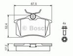 Bosch Set placute frana, frana disc SEAT ALTEA (5P1) (2004 - 2016) BOSCH 0 986 461 769