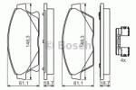 Bosch Set placute frana, frana disc CHEVROLET CRUZE (J300) (2009 - 2016) BOSCH 0 986 494 657