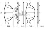 Bosch Set placute frana, frana disc BMW X6 (E71, E72) (2008 - 2014) BOSCH 0 986 494 307