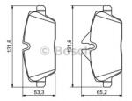 Bosch Set placute frana, frana disc MINI MINI (R56) (2006 - 2013) BOSCH 0 986 494 120