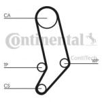CONTITECH Set pompa apa + curea dintata VOLVO S80 I (TS, XY) (1998 - 2006) CONTITECH CT939WP6