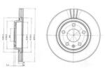 DELPHI Disc frana VW PHAETON (3D) (2002 - 2016) DELPHI BG3198