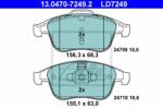 ATE Set placute frana, frana disc RENAULT LATITUDE (L70) (2010 - 2016) ATE 13.0470-7249.2