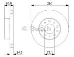 Bosch Disc frana PEUGEOT BOXER bus (2006 - 2016) BOSCH 0 986 479 B96