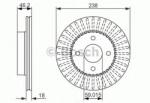 Bosch Disc frana NISSAN MICRA II (K11) (1992 - 2003) BOSCH 0 986 479 354