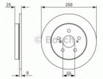 Bosch Disc frana LEXUS CT (ZWA1) (2010 - 2016) BOSCH 0 986 479 721