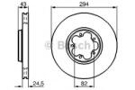 Bosch Disc frana FORD TRANSIT platou / sasiu (FM, FN) (2000 - 2006) BOSCH 0 986 479 B29