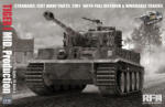Rye Field Model Tiger I Mid Production 2 in 1 w/Cutaway Parts & Full Interior 1: 35 (5100)