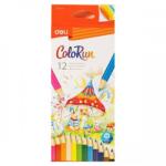 Deli Моливи цветни ColoRun Deli 12 цвята