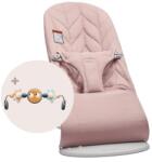 BabyBjorn Balansoar BabyBjorn Bliss Dusty Pink cu aspect delicat de petala, tesatura matlasata, cu bara de jucarii inclusa (606222A) Sezlong balansoar bebelusi