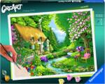 Ravensburger Set pictură după numere Ravensburger CreArt - Casă pe râu (20154)