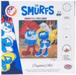 Craft Buddy Set de broderie cu diamante Craft Вuddy - Strumfii (CBCAK-SMRF540M)