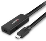 Lindy 43364 USB-C Apa - USB-C Anya 3.2 Gen 2 Aktív Hosszabbító Kábel - 5 m, Fekete (43364)