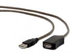 Proconnect USB-A Apa - USB-A Anya 2.0 Aktív Hosszabbító Kábel - 12 m, Fekete