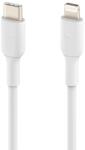 Belkin Cable BoostCharge USB-C Apa - Lightning Apa 2.0 Adat és Töltő Kábel - 2 m, Fehér (CAA003BT2MWH)