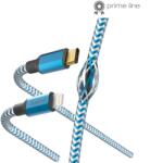 Hama FIC USB-C Apa - Lightning Apa 2.0 Adat és Töltő Kábel - 1.5 m, Kék (201561)