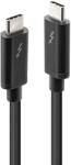 Lindy Thunderbolt 3 USB-C Apa - USB-C Apa Adat- és Töltőkábel - 2 m, Fekete