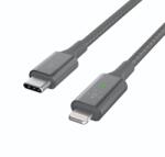 Belkin Smart LED Lightning Apa - USB-C Apa Adat- és Töltőkábel - 1, 2 m, Fekete