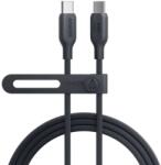 Anker 544 Bio-Nylon USB-C Apa - USB-C Apa 2.0 Adat és Töltő Kábel - 1.8 m, Fekete