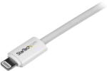 StarTech USBLT3 mW Lightning - USB Adat/Töltőkábel - 3 m, Fehér