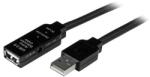 StarTech USB2AAEXT25 m USB 2.0 Aktív hosszaabbítókábel 2 - 5 m, Fekete