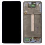 Samsung A336, A336B Galaxy A33 5G előlap keret, lcd kijelző és érintőpanel Kék, Blue (Same Size OLED)