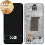 Samsung Galaxy A35 A356B - LCD Kijelző + Érintőüveg + Keret (Awesome Iceblue) - GH82-34221B Genuine Service Pack