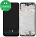 Samsung Galaxy A15 4G, A15 5G A156B - LCD Kijelző + Érintőüveg + Keret (Black) TFT, Black