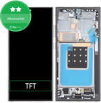 Samsung Galaxy S24 Ultra S928B - LCD Kijelző + Érintőüveg + Keret (Titanium Black) TFT