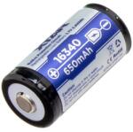 XTAR 16340 3, 7V 650mAh védett Li-Ion akkumulátor (XR-16340-650)