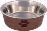 TRIXIE castron inox cu invelis din plastic cu model de labuţe (0.4 l / 14 cm) (25242)