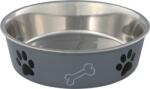 TRIXIE castron inox cu invelis din plastic cu model de labuţe (2 l / 23 cm) (25245)