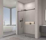 Erga Lynn, nyílásba tolóajtó 130x195 cm, 8mm átlátszó üveg, fekete profil, ERG-V02-LYNN-D130-CL-BK (ERG-V02-LYNN-D130-CL-BK)