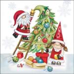 Ambiente Gonks decorating tree papírszalvéta 33x33cm, 20db-os - szep-otthon