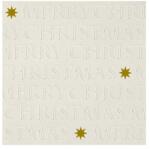 Easy Life Christmas letters off white papírszalvéta 33x33cm, 20 db-os