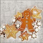 Ambiente Christmas Baking papírszalvéta 33x33cm, 20db-os - szep-otthon