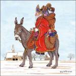 Ambiente Saint Nicholas papírszalvéta 33x33cm, 20 db-os