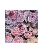 Ambiente Winter Roses papírszalvéta 25x25cm, 20 db-os