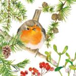 PPD Robin in Tree papírszalvéta 33x33 cm, 20 db-os
