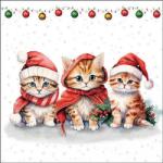 Ambiente Funny cute kittens papírszalvéta 33x33cm, 20db-os