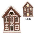 Clayre & Eef Mézeskalács házikó LED-es - Karácsonyi dekoráció