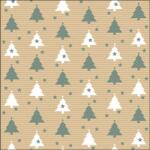 Ambiente Trees and stars sage papírszalvéta 33x33cm, 20db-os