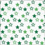 Ambiente Stars All Over Green papírszalvéta 33x33cm, 20 db-os