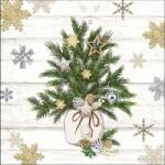 Ambiente Decorated Branches papírszalvéta 33x33cm, 20 db-os