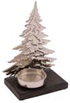  Ezüst fém fenyő - mécsestartó