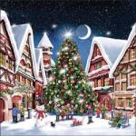 Ambiente Christmas market papírszalvéta 33x33cm, 20db-os - szep-otthon