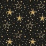Ambiente Night sky gold/black papírszalvéta 33x33cm, 20db-os - szep-otthon