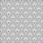 Ambiente Art Deco Silver White papírszalvéta 33x33cm, 20 db-os