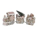 Clayre & Eef Mézeskalács vonat LED-es - Karácsonyi dekoráció